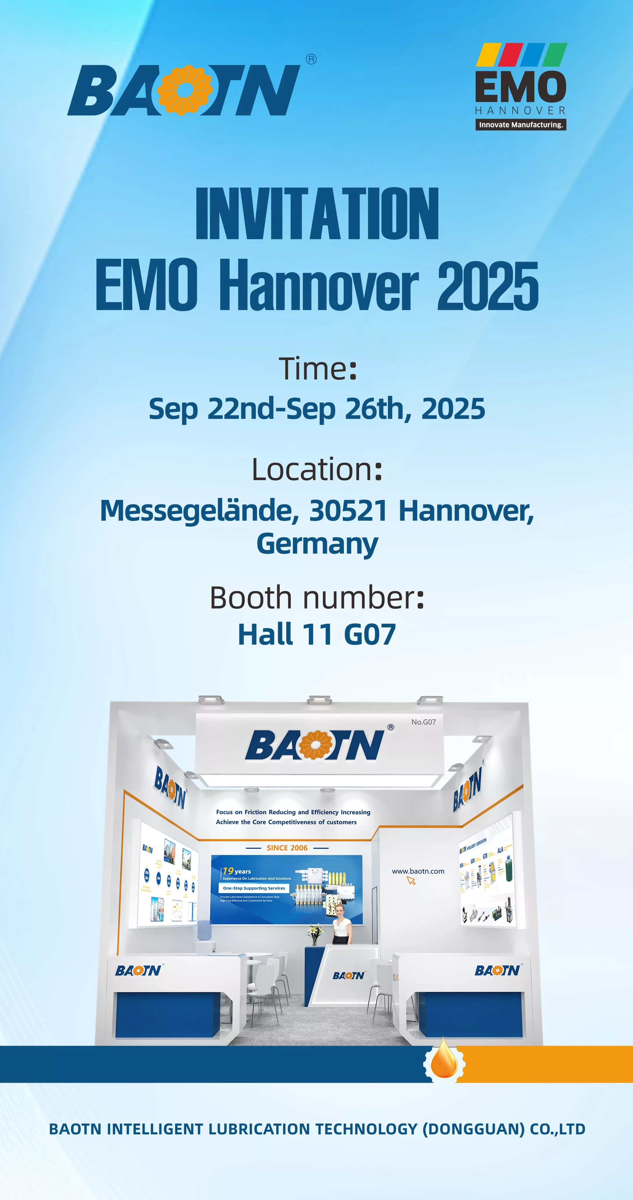 חזון גלובלי, חדשנות מדויקת. הכירו את BAOTN ב-EMO Hannover 2025
